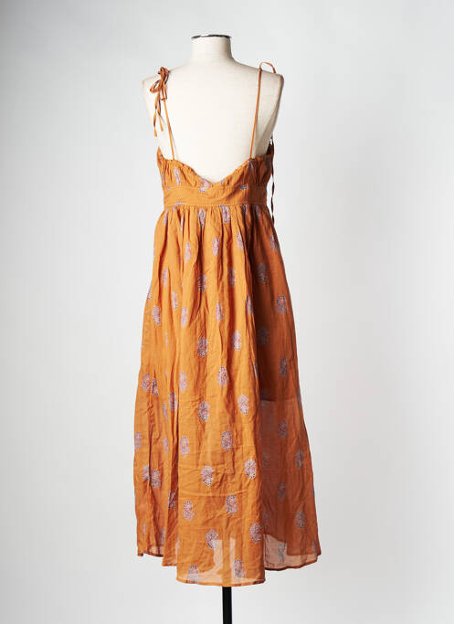 Robe mi-longue orange SESSUN femme