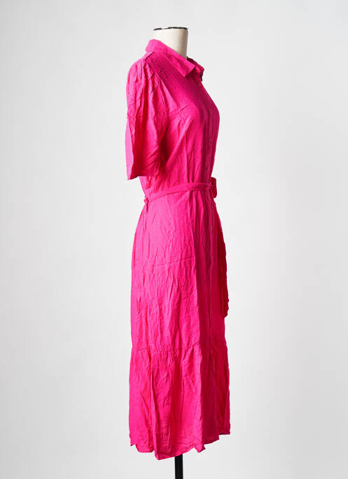 Robe mi-longue rose GRACE & MILA pour femme
