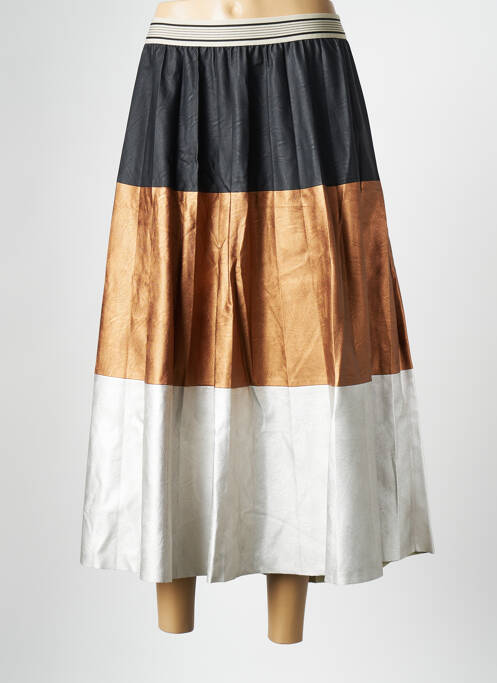 Jupe mi-longue beige MAT FASHION pour femme