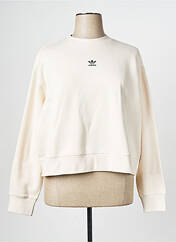 Sweat-shirt beige ADIDAS pour femme seconde vue