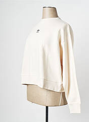 Sweat-shirt beige ADIDAS pour femme seconde vue