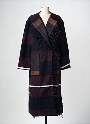 Manteau long marron SECOND FEMALE femme