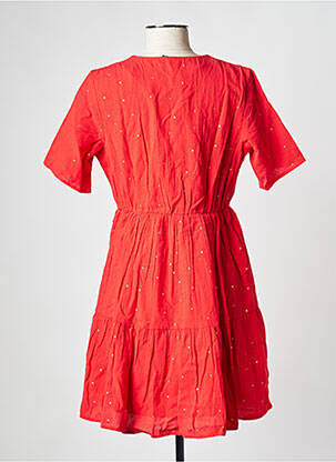 Robe courte rouge PIECES femme