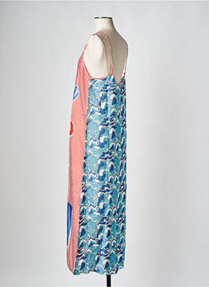 Robe mi-longue bleu SACK'S femme