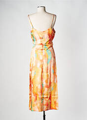 Robe longue orange RECC pour femme seconde vue