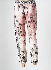 Pantalon droit rose SAK'S pour femme seconde vue