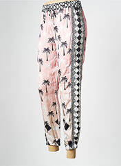 Pantalon droit rose SAK'S pour femme seconde vue