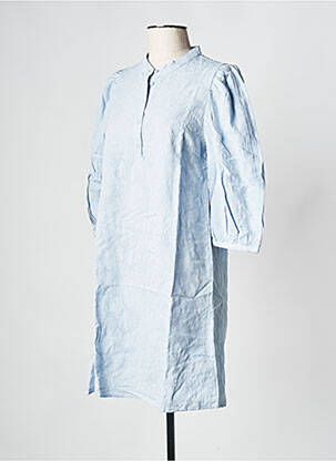 Robe courte bleu MSCH COPENHAGEN femme