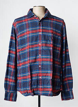 Chemise manches longues bleu HARTFORD pour homme