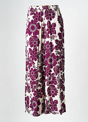 Pantalon large violet ALBERTINE pour femme