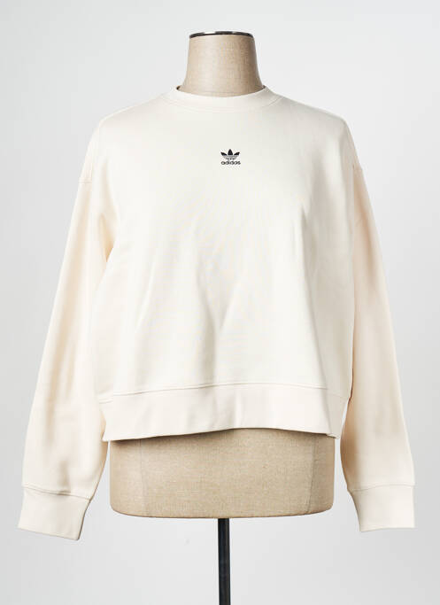 Sweat-shirt beige ADIDAS pour femme