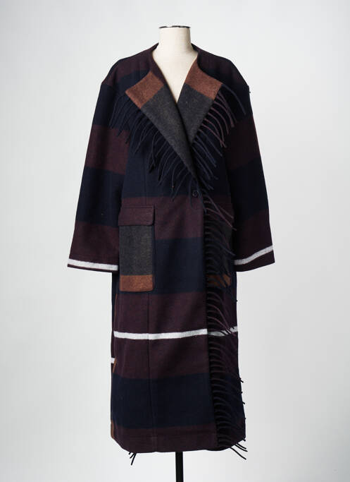 Manteau long marron SECOND FEMALE pour femme