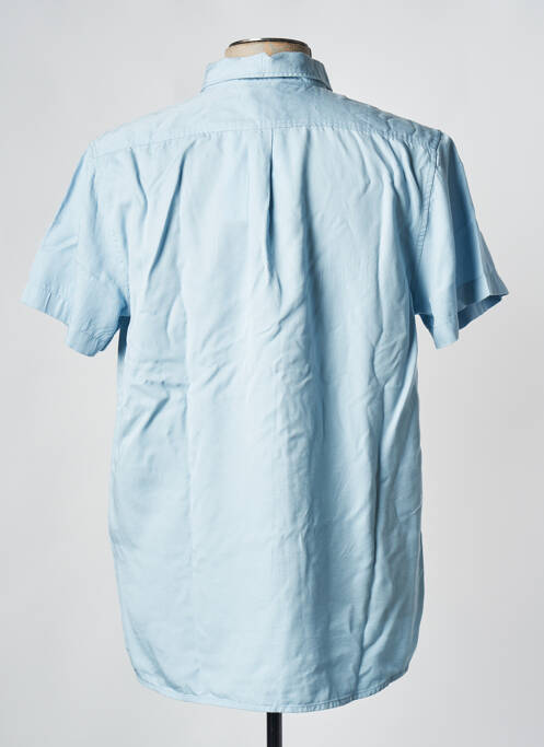 Chemise manches courtes bleu KNOWLEDGE COTTON APPAREL pour homme