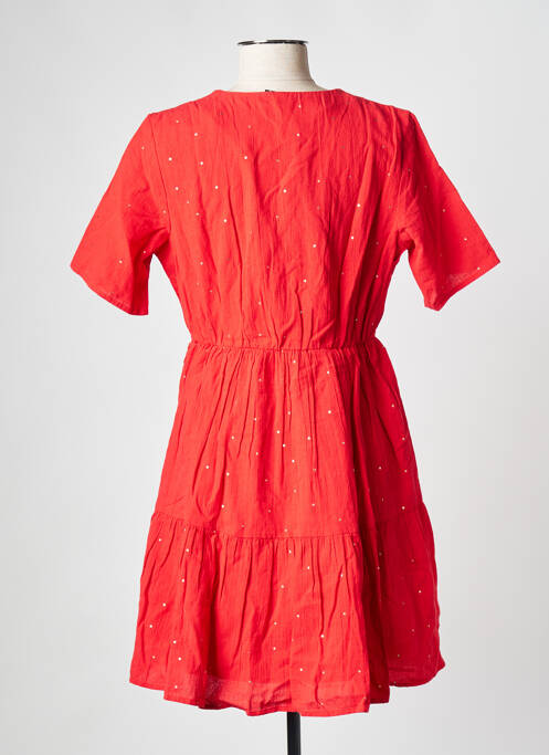 Robe courte rouge PIECES pour femme