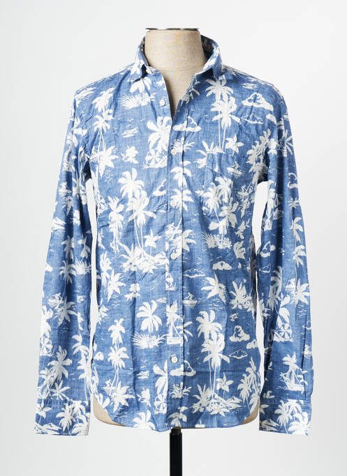Chemise manches longues bleu HARTFORD pour homme