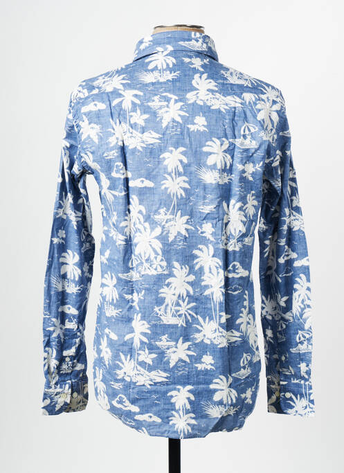 Chemise manches longues bleu HARTFORD pour homme