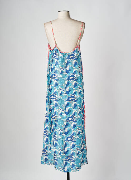 Robe mi-longue bleu SAK'S femme