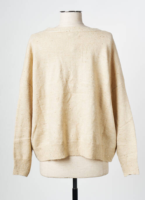 Gilet manches longues beige MOLLY BRACKEN pour femme