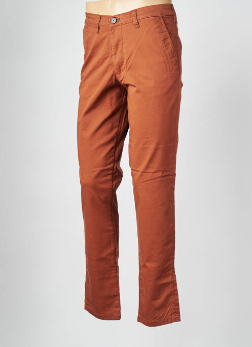 Pantalon slim marron SELECTED pour homme