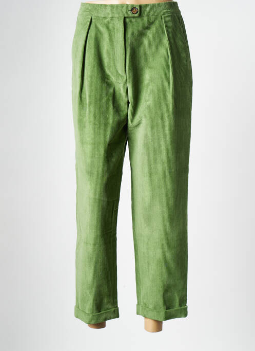 Pantalon droit vert MAPOESIE pour femme