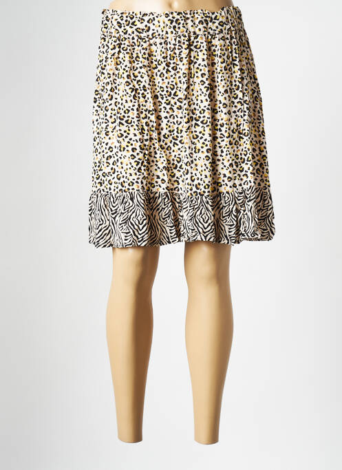 Jupe courte beige OBJECT pour femme