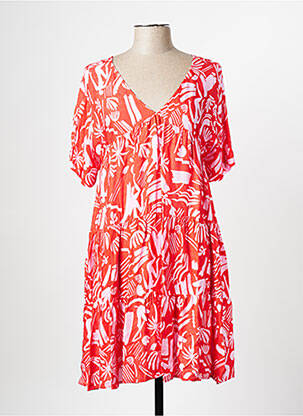 Robe courte rouge ATTIC AND BARN pour femme
