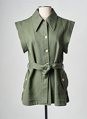 Gilet sans manche kaki ATTIC AND BARN femme