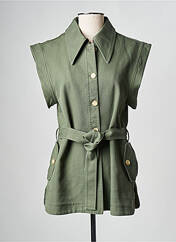 Gilet sans manche kaki ATTIC AND BARN pour femme seconde vue