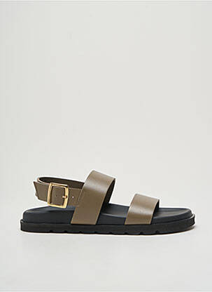 Sandales/Nu pieds kaki LANAPO pour femme