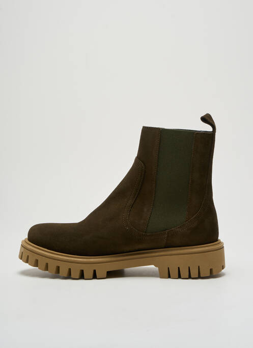 Bottines/Boots kaki ANAKI pour femme