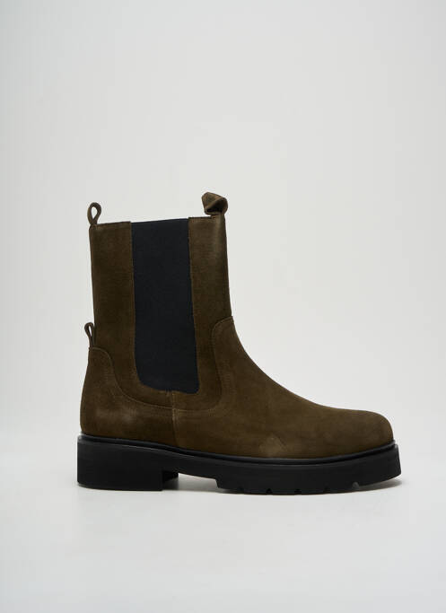 Bottines/Boots kaki ANAKI pour femme