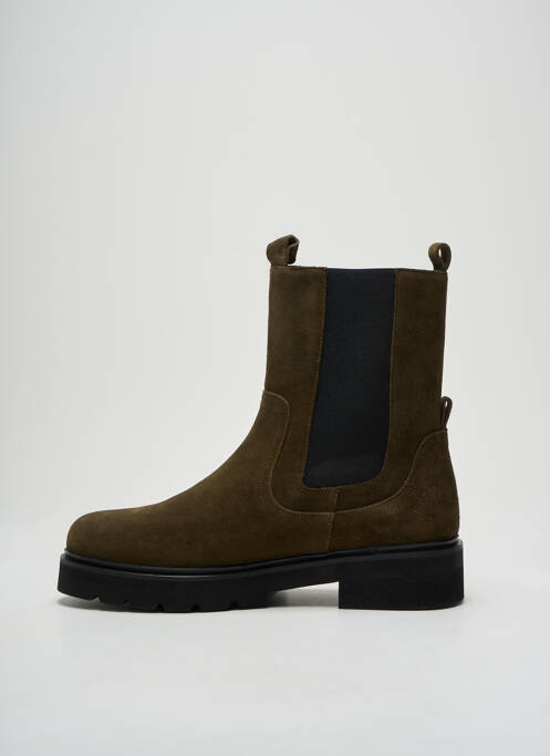 Bottines/Boots kaki ANAKI pour femme