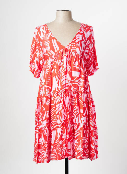 Robe courte rouge ATTIC AND BARN pour femme