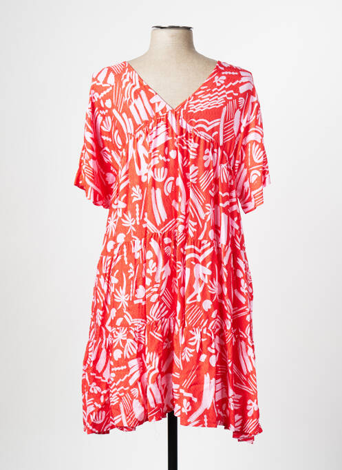 Robe courte rouge ATTIC AND BARN pour femme