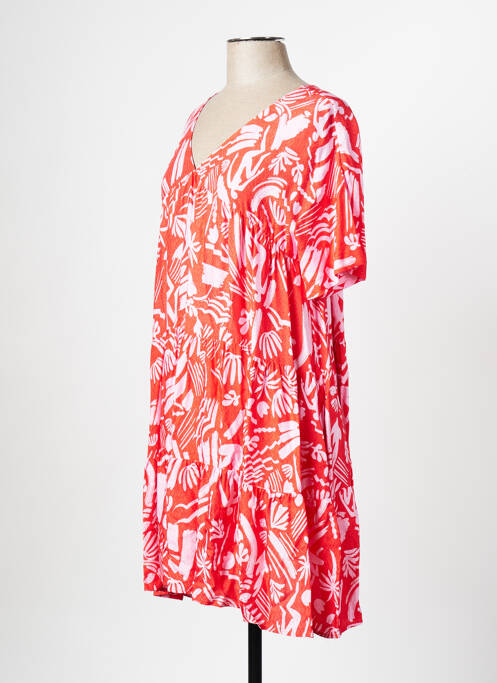 Robe courte rouge ATTIC AND BARN pour femme