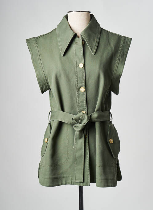 Gilet sans manche kaki ATTIC AND BARN pour femme