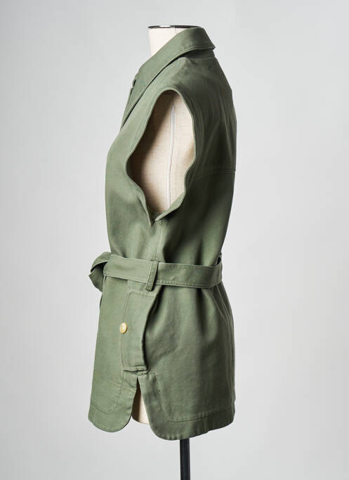 Gilet sans manche kaki ATTIC AND BARN pour femme
