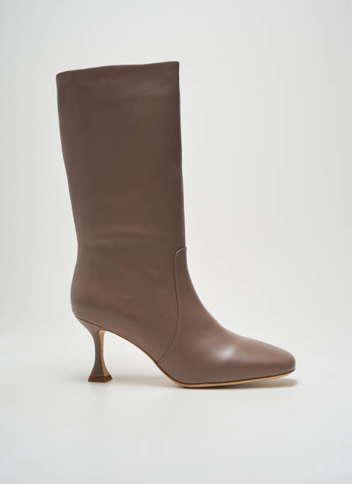 Bottes beige MI/MAI pour femme