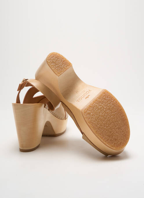 Sandales/Nu pieds beige SABOT YOUYOU pour femme