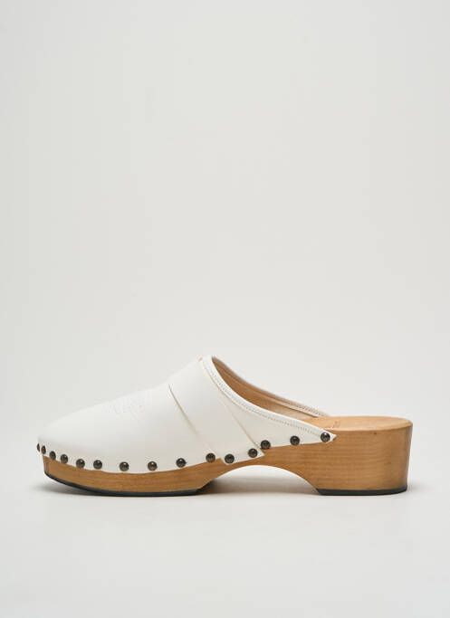 Mules/Sabots blanc LAURENCE BRAS pour femme