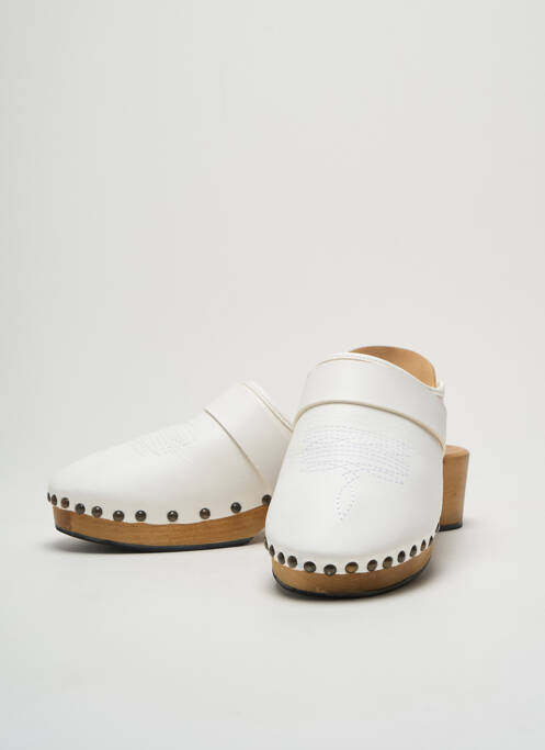 Mules/Sabots blanc LAURENCE BRAS pour femme