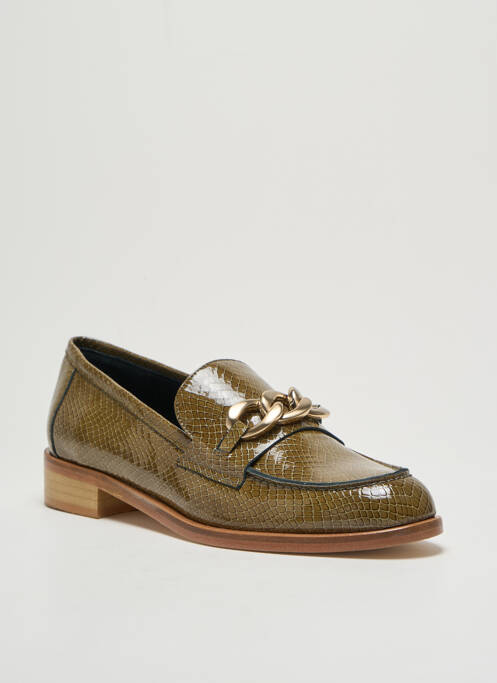 Mocassins vert ANAKI pour femme