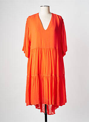 Robe mi-longue orange ESSENTIEL ANTWERP femme
