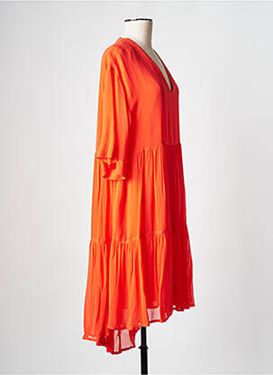 Robe mi-longue orange ESSENTIEL ANTWERP femme