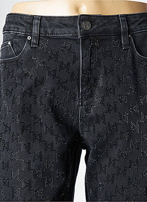 Jeans coupe droite gris KARL LAGERFELD femme