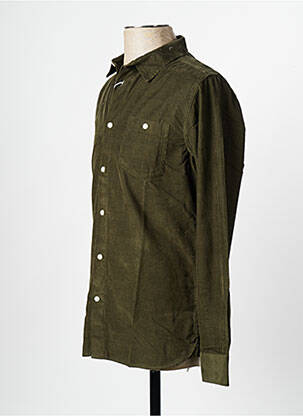 Chemise manches longues vert KNOWLEDGE COTTON APPAREL homme
