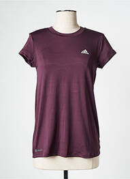 T-shirt marron ADIDAS femme