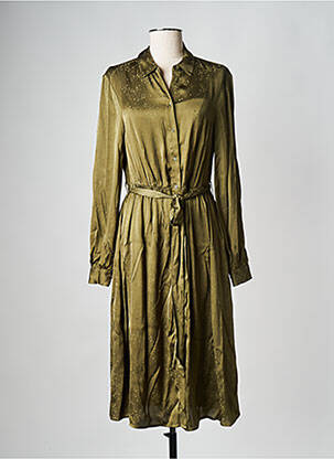 Robe mi-longue kaki SCOTCH & SODA femme