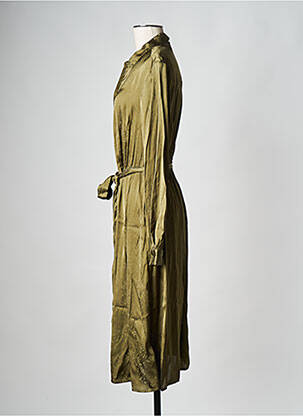 Robe mi-longue kaki SCOTCH & SODA femme