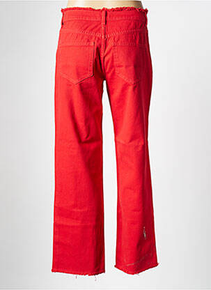 Jeans coupe droite rouge VILA femme